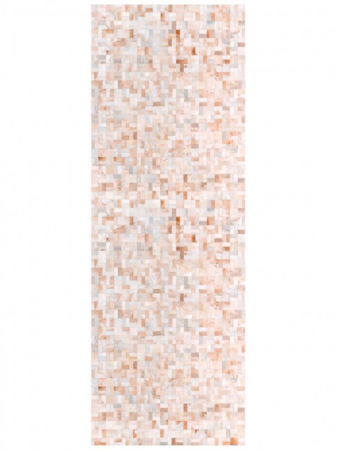 Tapete Couro Branco e Bege Malhado (5x10)