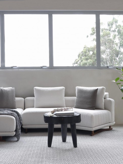 Tapete Ceuta Chevron Prata