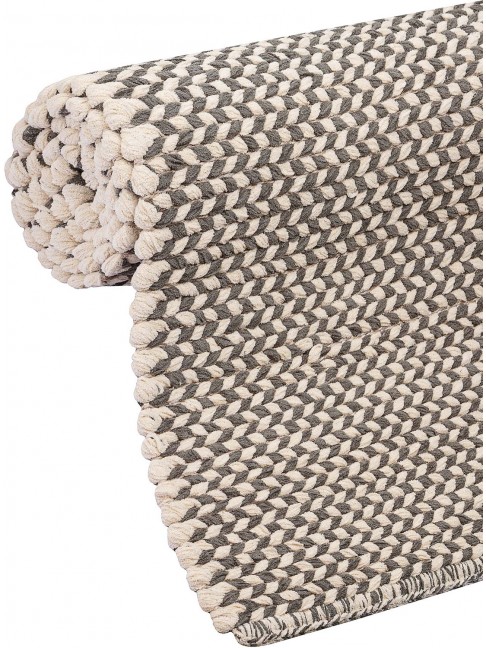 Tapete Tear Balaio Chumbo e Cru 