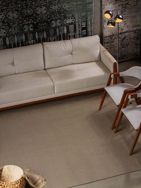 Tapete Sisal Panama Cinza 