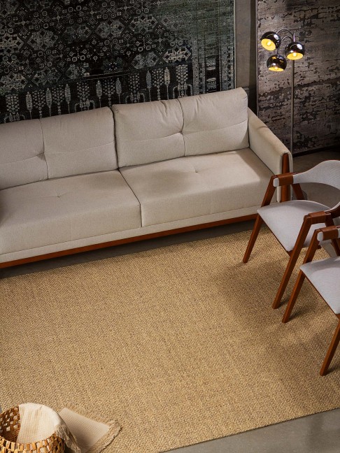 Tapete Sisal Basket Areia 