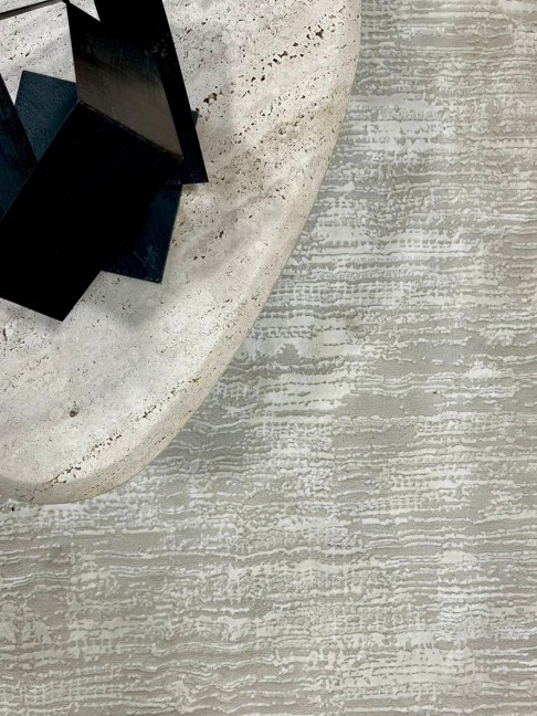 Tapete Plena Abstrato Off White