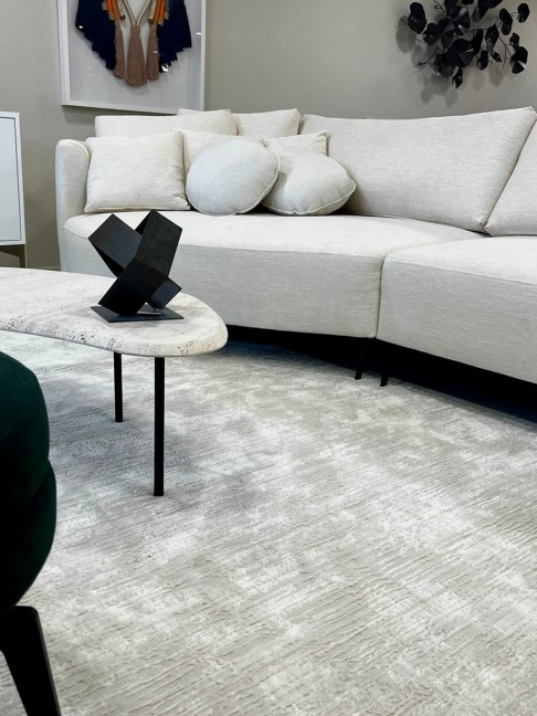 Tapete Plena Abstrato Off White