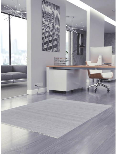 Tapete Kilim Cosmos Cinza Claro