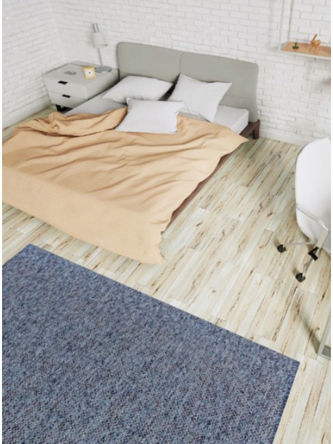 Tapete Tear Encorpado Azul Mesclado