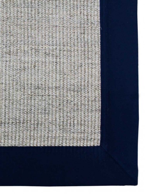 Tapete Sisal Polar Ce Com Borda Azul Marinho 2 00x2 50 Tenda Dos
