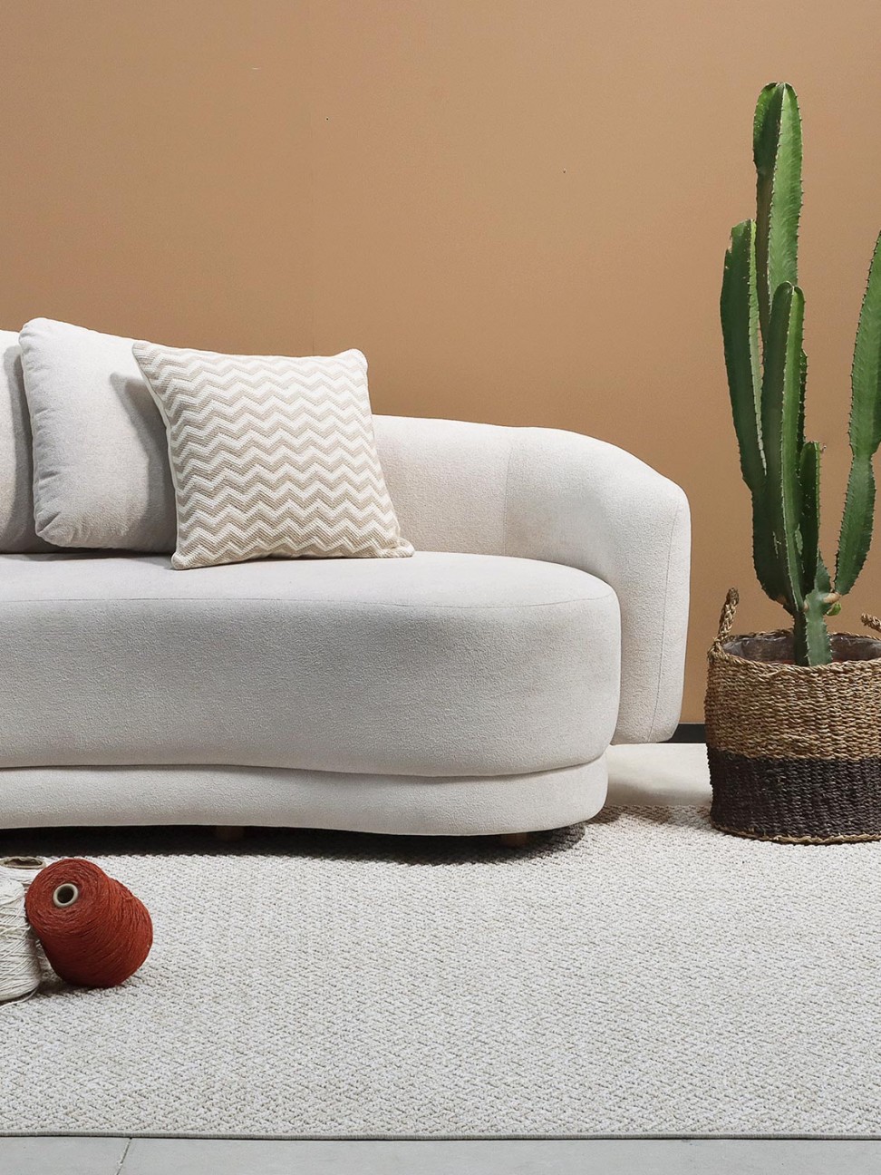 Tapete Ceuta Chevron Bege