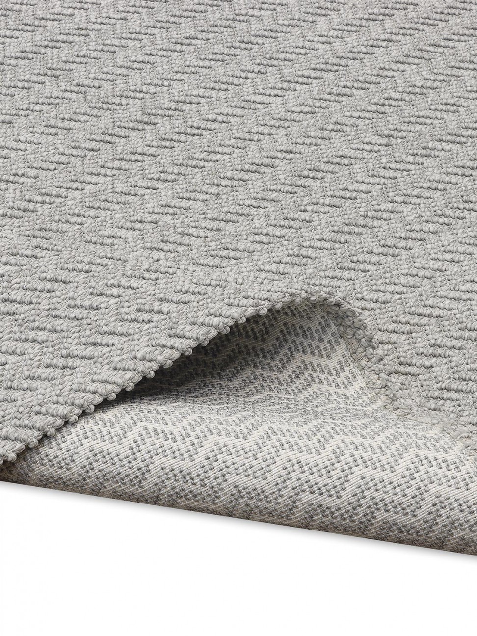 Tapete Ceuta Chevron Prata