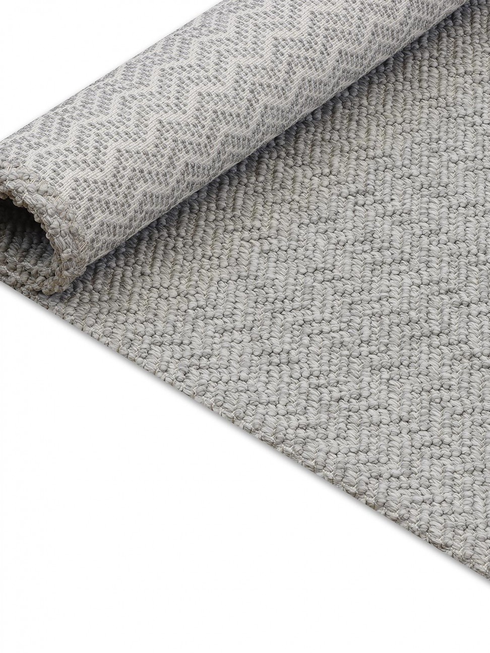 Tapete Ceuta Chevron Prata