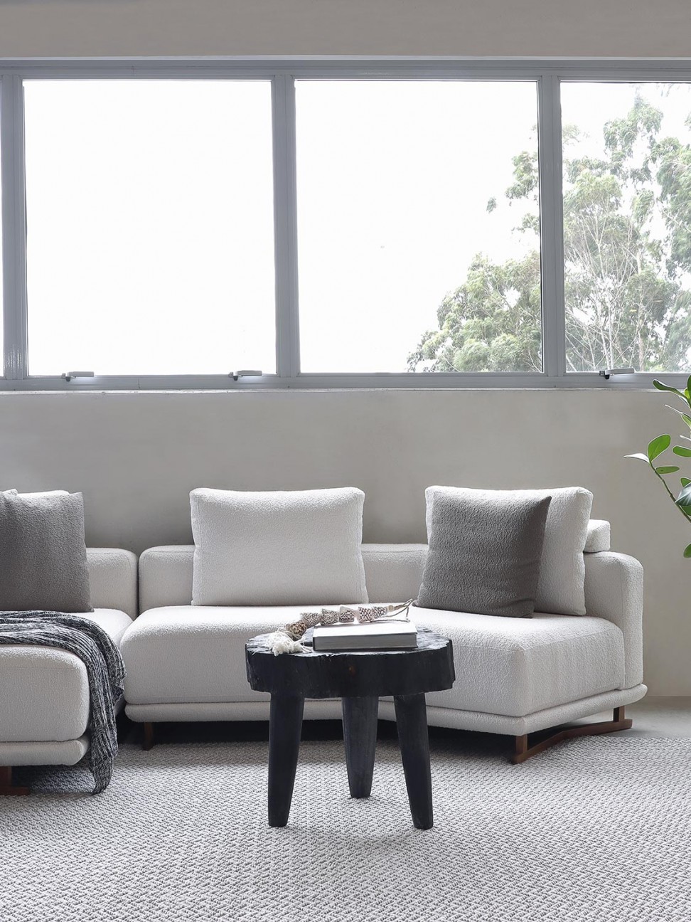 Tapete Ceuta Chevron Prata