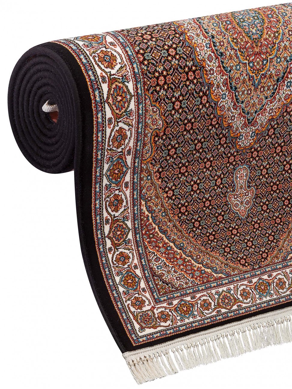 Tapete Tabriz Iraniano Preto