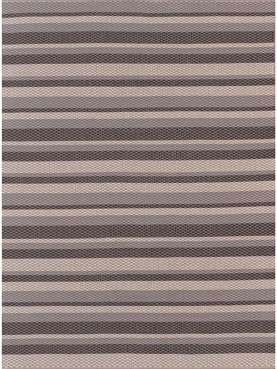 Tapete Tear V&V Listras Cinza Preto e Cru