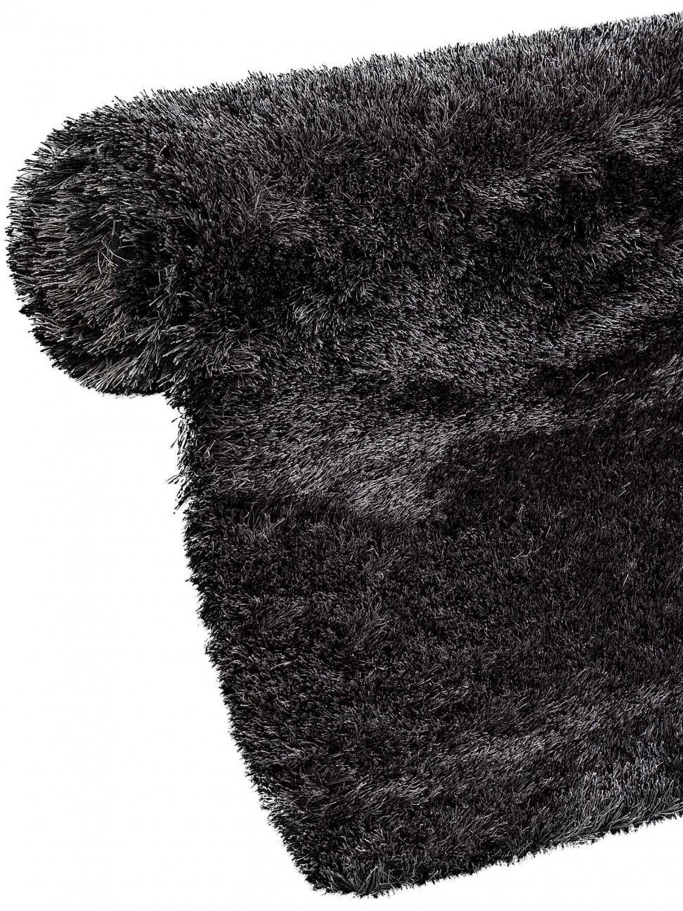 Tapete Shaggy Firenzi Mix Preto