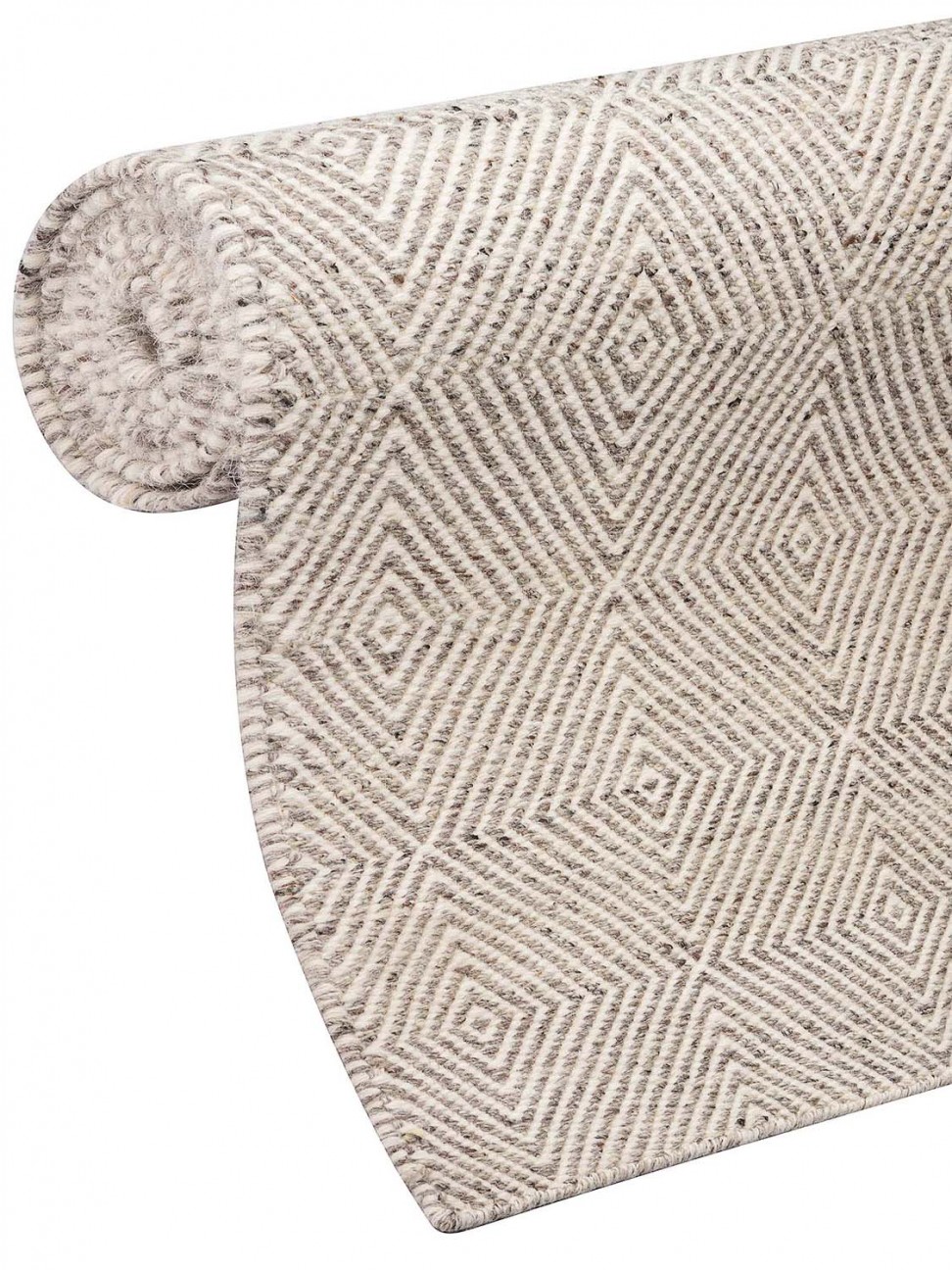 Tapete Kilim Diamond Cinza Escuro