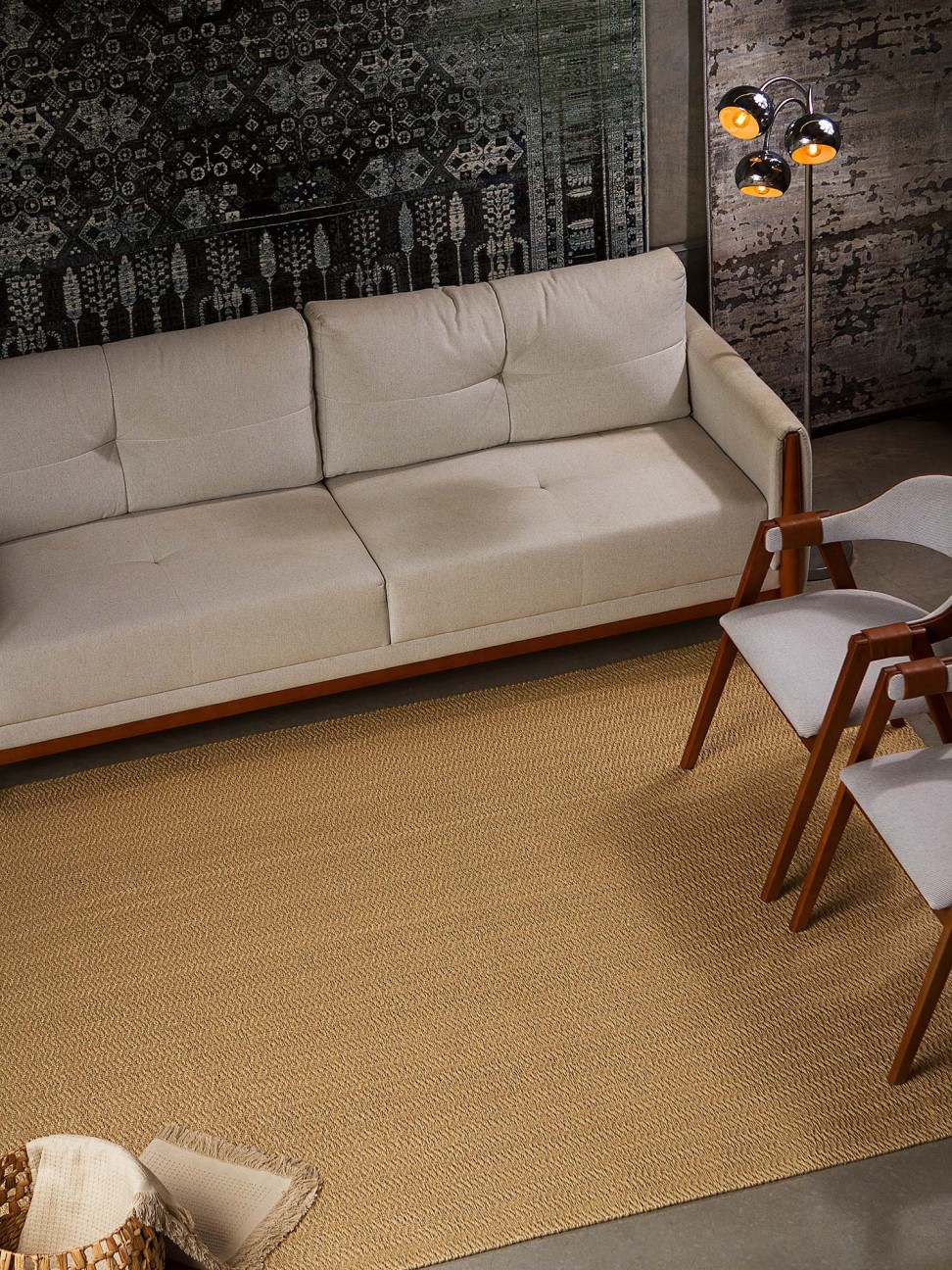 Tapete Sisal Wave Creme 