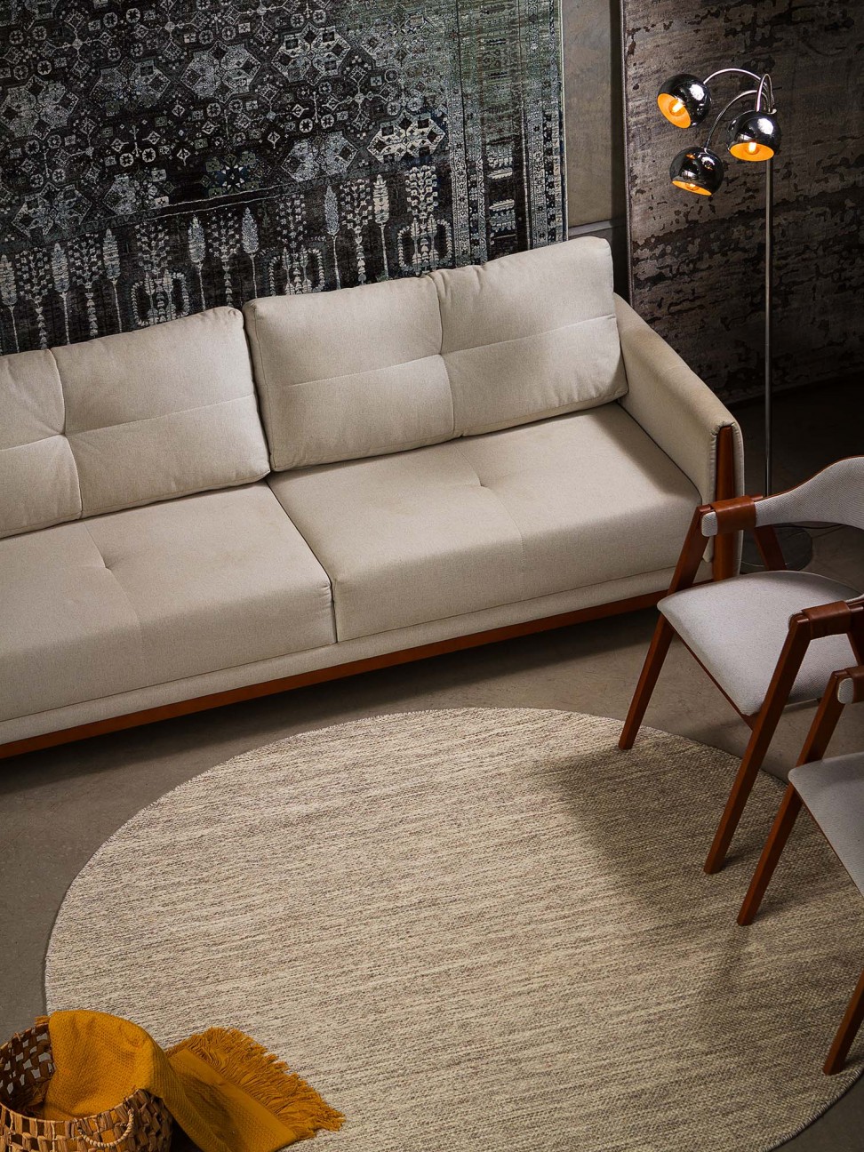 Tapete Dot Mix Cinza