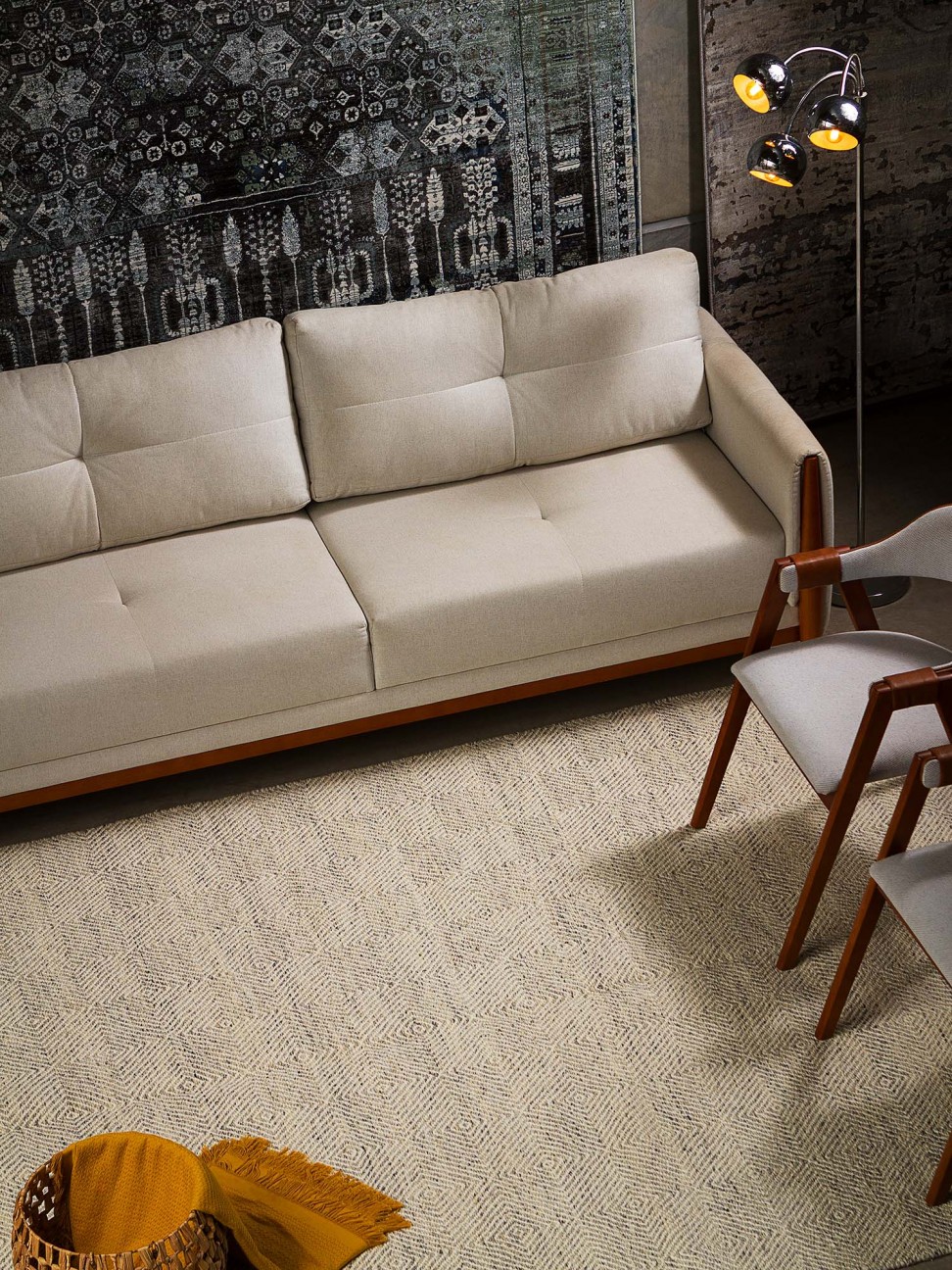 Tapete Kilim Diamond Cinza