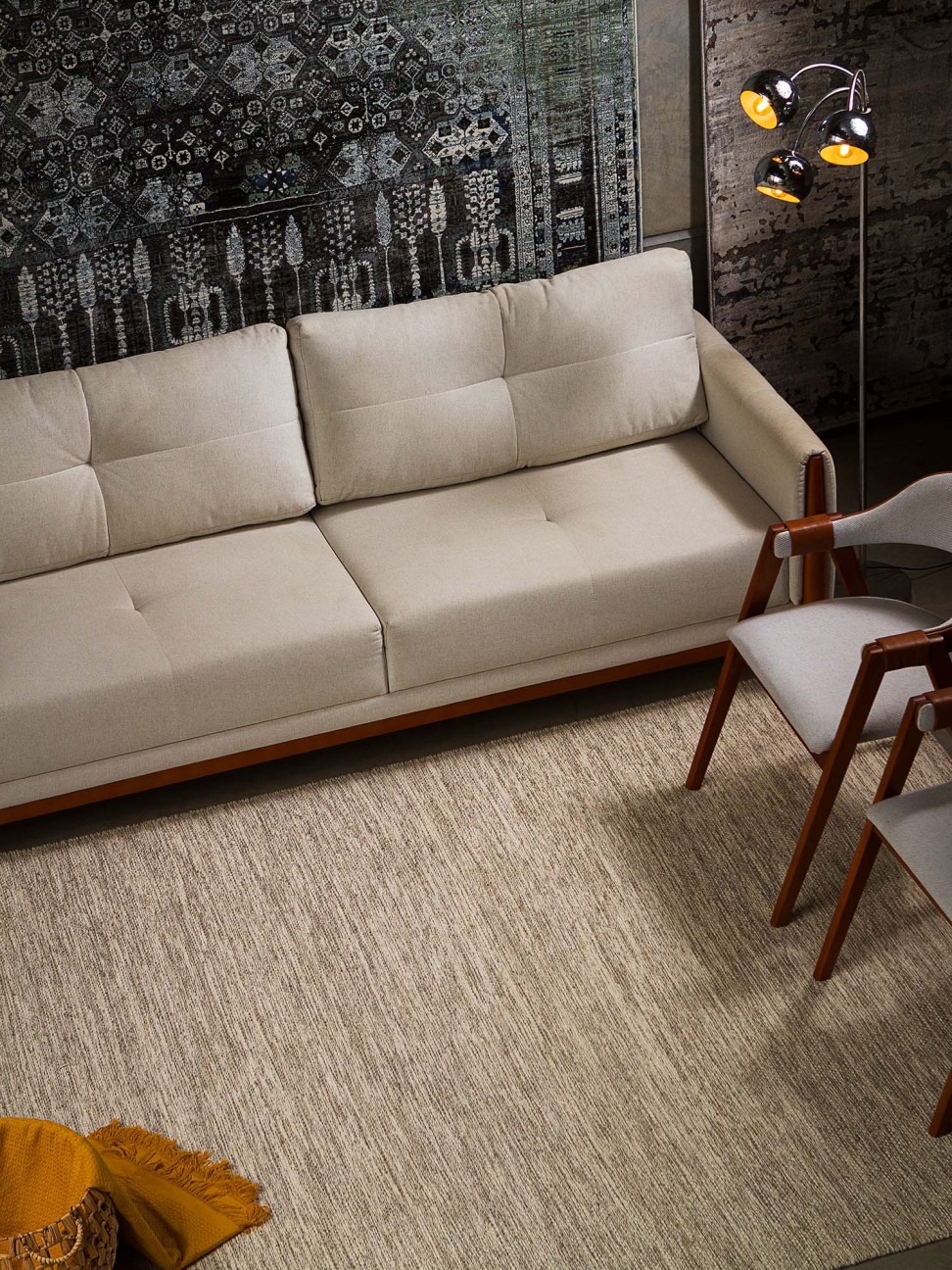 Tapete Dot Mix Cinza