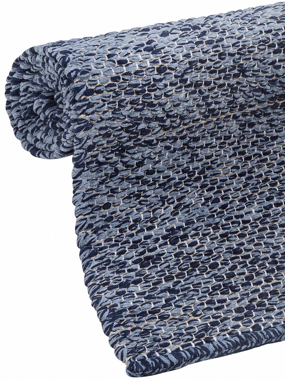 Tapete Tear Encorpado Azul Mesclado