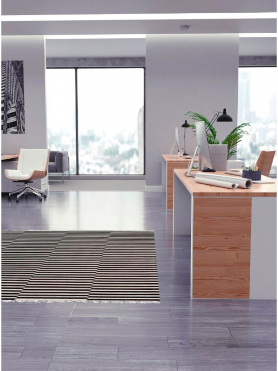 Tapete Kilim Stripes B&W