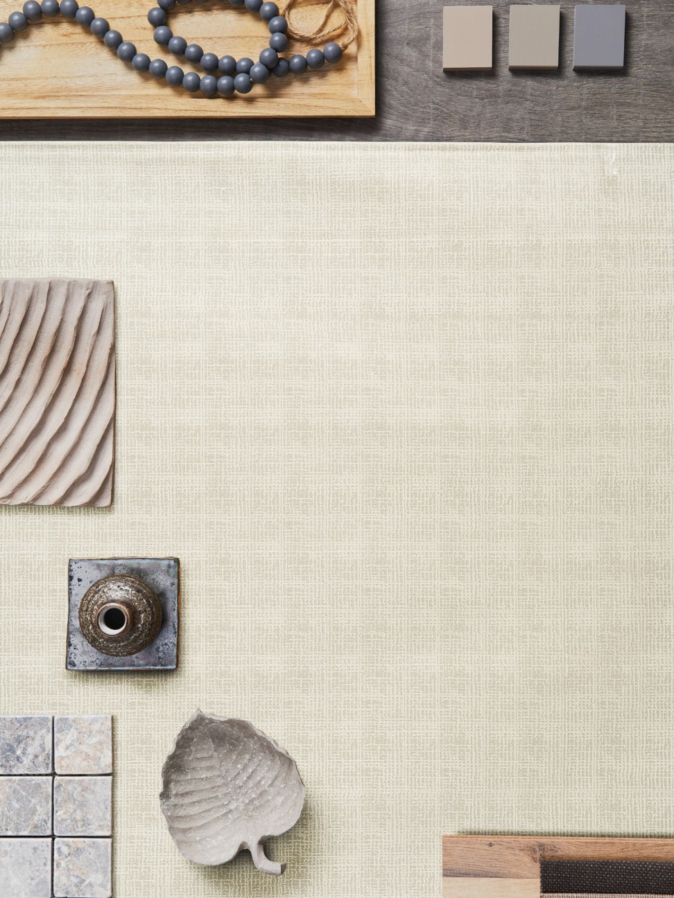 Tapete Voli Abstrato Off White