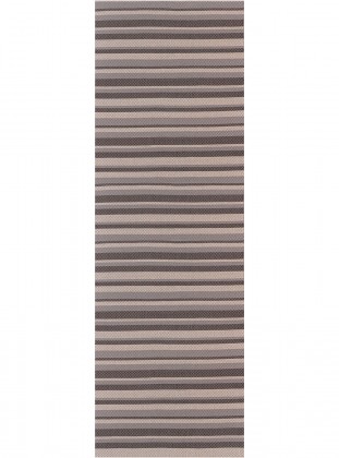 Tapete Tear V&V Listras Cinza Preto e Cru