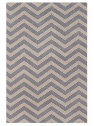 Tapete Chevron Cinza