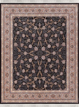 Tapete Persa Sayeh 557 Preto