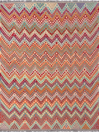 Tapete Kilim Paquistanês Multicores