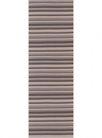 Tapete Tear V&V Listras Cinza Preto e Cru