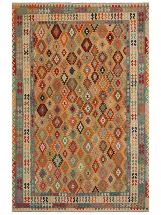 Tapete Kilim Paquistanês Multicores