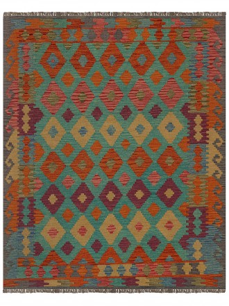 Tapete Kilim Paquistanês Multicores