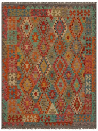 Tapete Kilim Paquistanês Multicores