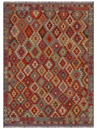 Tapete Kilim Paquistanês Multicores