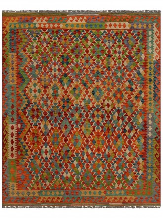 Tapete Kilim Paquistanês Multicores